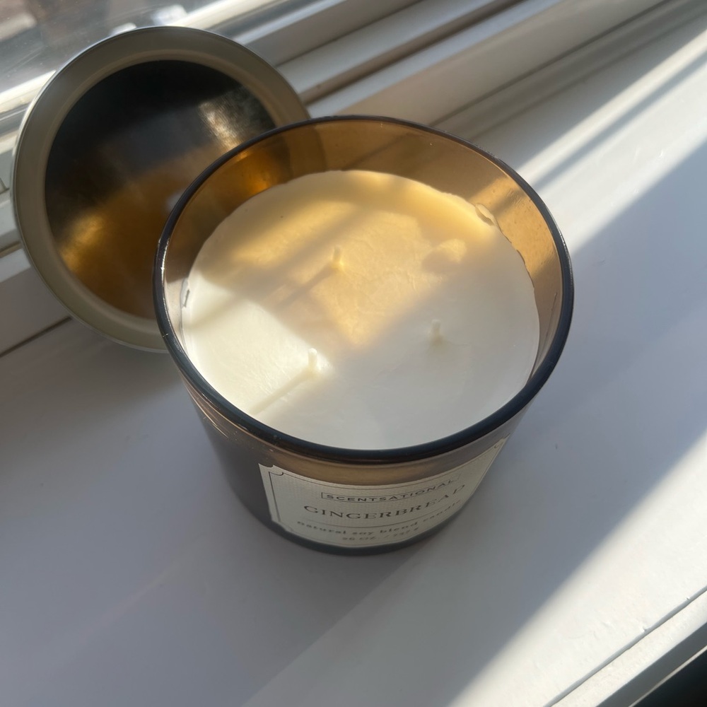 Scentsational Gingerbread 3 Wick Candle - Picture 2 of 2